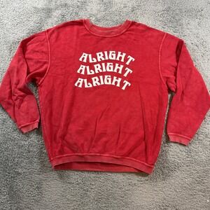 Charlie Southern Red Corded Sweatshirt Large Alright Alright Alright Graphic L